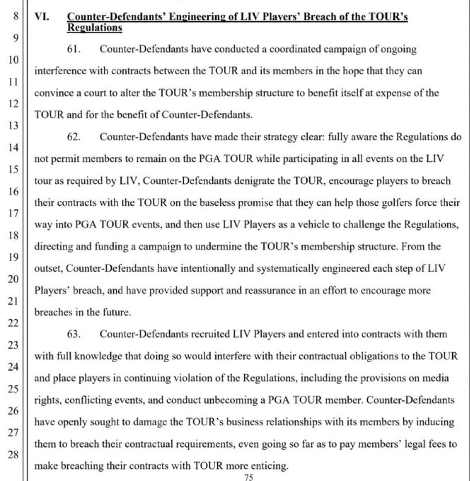 The Legal Battle: PGA Tour and LIV Golf